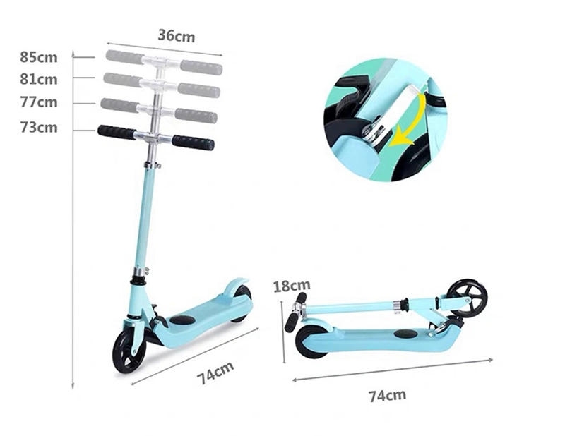 2021 Hot Sales UK EU Warehouse Portable Children Kick E Scooter Kids Child E-Scooter Push Electric Scooter